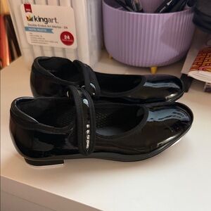 Danskin Glossy Black Kids Dress Shoes Tap Shoes